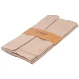 Ross 2er Pack Zwirn Halbleinen Geschirrtücher Karofond 50x70 cm | cappuccino - beige