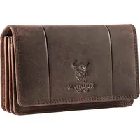 Matador Leder Damen Langbörse |VENEDIG| Geldbeutel Dunkel Braun