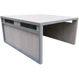 Wiltec Mährobotergarage Flachdach Grau 80x70x38cm