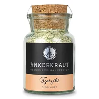 Ankerkraut Tzatziki, griechische Dip-Gewürzmischung für Mezedes, Kartoffelspalten, Brot, Gyros und Souvlaki, 100g im Korkenglas