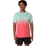 Asics Herren T-Shirt SEAMLESS SS TOP, Größe XL in Braun CORAL REEF/OASIS GREEN