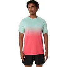 Asics Herren T-Shirt SEAMLESS SS TOP, Größe XL in Braun CORAL REEF/OASIS GREEN