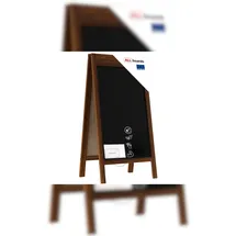 ALLboards Kundenstopper – lackierter Holzrahmen 100x60cm Breiter oberer Rahmen mit Platz für Druck,