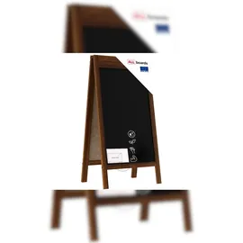 ALLboards Kundenstopper – lackierter Holzrahmen 100x60cm Breiter oberer Rahmen mit Platz für Druck,
