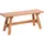DESIGN DELIGHTS RUSTIKALE HOLZBANK Anzio 90 | 90x39x26cm (BxHxT), Bank aus Mahagoni Holz | zusammenklappbare Sitzbank, Holzbank, Küchenbank aus Holz, Faltbank | Farbe: 08 honigfarben gewachst