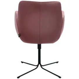 K+W Komfort & Wohnen Pego Drehstuhl Schwarz/Rot
