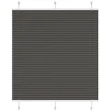 vidaXL Plissee Schwarz 120x150 cm Stoffbreite 119,4 cm Polyester