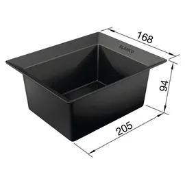 Blanco Universalbox 205 x 9,4 cm Farbe Schwarz