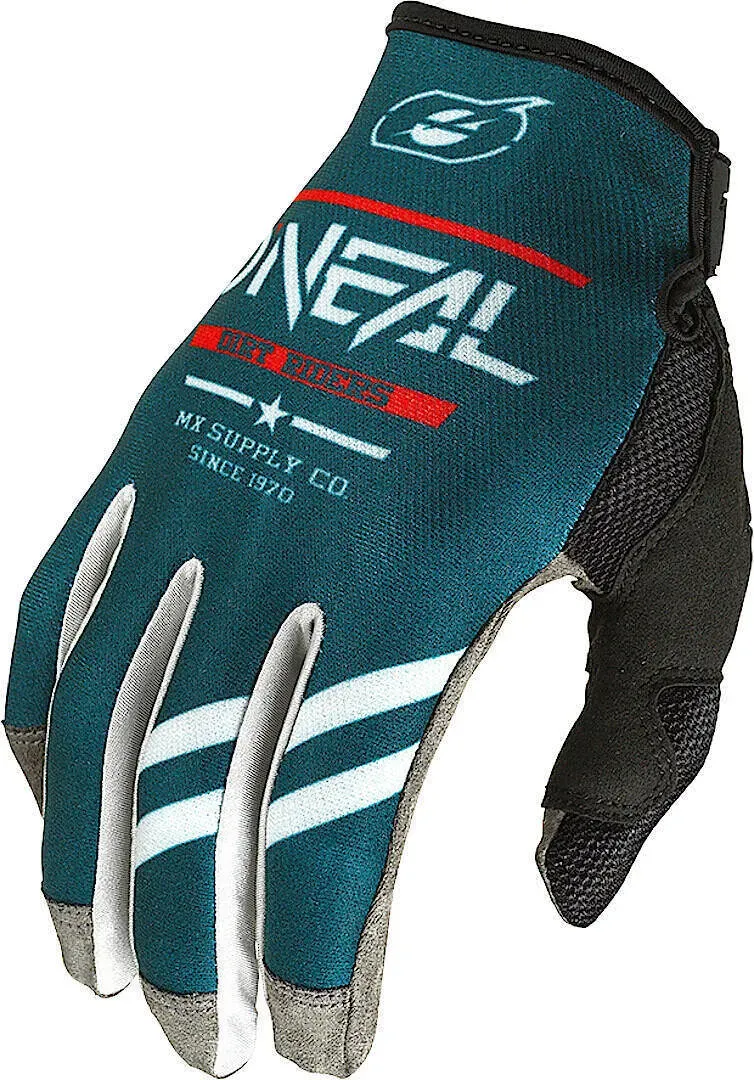 Oneal Mayhem Squadron V.22 Motocross Handschuhe, grau-blau, Größe S für Männer