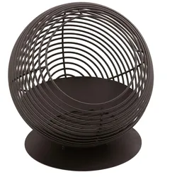 RedFire Feuerkorb Atlas, runder Feuerkorb, 56 cm, schwarz