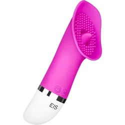 Noppen-Vibrator aus Silikon, 16,5 cm, pink | weiß