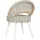 vidaXL Sessel Kubu-Rattan 62 x 62 x 62 cm Weiß