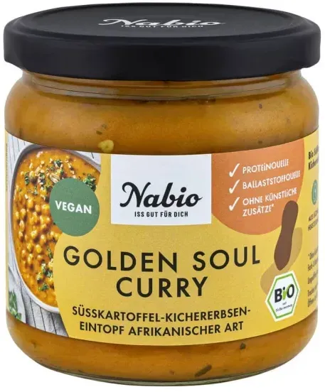 Nabio Fertiggericht Golden Soul Curry bio