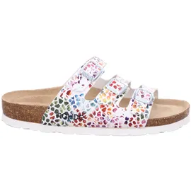ROHDE Damen Pantolette Weite G mit Schnallen und weichem Lederfußbett Alba 5620, Größe:43 EU, Farbe:Weiß