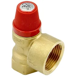 Caleffi Membran Sicherheitsventil 3/4 Zoll 2,5 bar Überdruckventil Druckventil