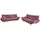 MID.YOU 2-Sitzer-Sofa, Drago Brombeere, Chenille