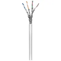 goobay CAT 6 Netzwerkkabel, S/FTP (PiMF), Grau, CU, AWG 23/1 (Solid), LSZH