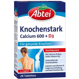 Abtei Knochenstark Calcium 600+D3 Tabletten Tf