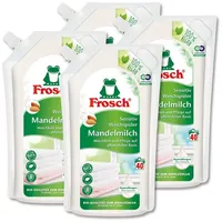 FROSCH Frosch Weichspüler Mandelmilch 1 Liter pflegend mit Mandelmilch (4er P Weichspüler