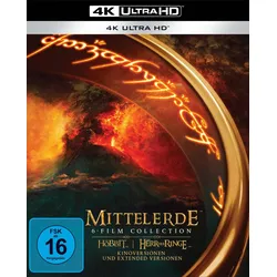Mittelerde 6-Film Collection - Kinoversion und Extended Version von allen 6 Filmen auf 15 Discs  (4K Ultra HD)
