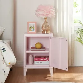 [en.casa] Nachtschrank Inari 57 x 40 x 30 cm Rosa