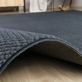 MY HOME Teppich Ciney, LAGERRÄUMUNG!, rechteckig, Höhe: 16 mm, Kurzflor, Hoch-Tief Effekt, Uni Farben, Scandi Design, besonders weich grau 160 cm x 220 cm x 16 mm