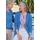 GOLDNER Elegante Strickjacke mit Kaschmir Blau 23