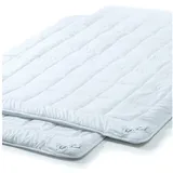 Aqua-Textil Soft Touch Sommer Leicht Bettdecke 2er Set 135 x 200 cm Ultra leichte Steppdecke ca 100gqm Füllung atmungsaktiv Sommerdecke