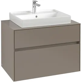 Villeroy & Boch Collaro Waschtischunterschrank C08000AA 80x54,8x50cm, Waschtisch mittig, White oak