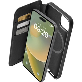SBS Wallet MagSafe iPhone 15 Plus schwarz