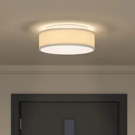 vidaXL Deckenlampe grau 1 E27 Stoff