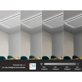 byecold Infrarotheizung Deckenmontage mit LED & WiFi 700W