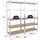 Proregal Schwerlastregal Giant Ragnar | HxBxT 200x100x50 cm | Fachlast 175kg | Verzinkt | Stecksystem Lagerregal Steckregal