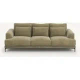 Am.pm 4-sitzer-sofa Marsile, Leinensamt lindgrün