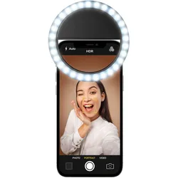 Universal Selfie Lichtring LED Batterie/Akku