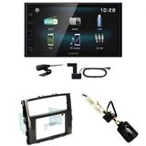 Kenwood DMX-125DAB USB Bluetooth DAB+ Einbauset für Mitsubishi Pajero ab 2015