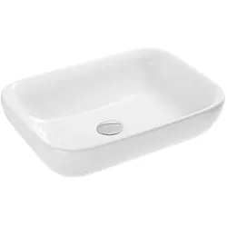 Aufsatz-Waschtisch HAPPY HOUR 550 x 160 x 405 mm, Keramik, weiß - 93 943 98
