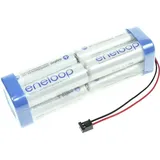 Panasonic Akku NiMH 9,6V 1900mAh eneloop F2x2x2 für Graupner (124008)