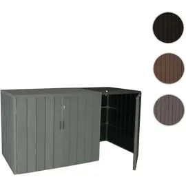 MCW Mülltonnenbox MCW-J28-XL-1-2er grau