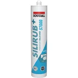 SOUDAL Silikondichtstoff Sanitär Silirub+ S7000 anthrazit 300 ml Kartusche Soudal