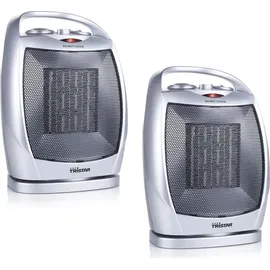 Tristar 2er SET Keramik Heizer Schnellheizer 1500W Ventilator oszillierend Schnellheizer