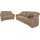 sit&more Polstergarnitur SIT & MORE "Bansin", braun, Luxus-Microfaser ALTARA NUBUCK, Sitzmöbel-Sets, bestehend aus einem 3- und einem 2- Sitzer, inklusive Federkern