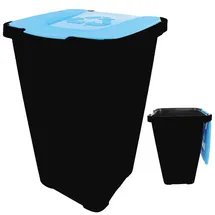 Centi Abfalltonne Recycling 50 l Schwarz