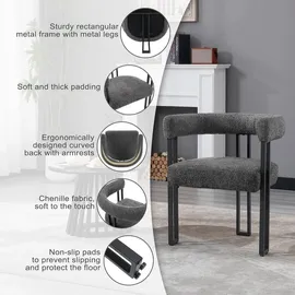 Woltu W0ATT0321-4 Restaurant- - Esszimmer-Stuhl