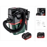 Metabo AS 18 L PC Compact Akku Sauger 18 V 6 l IPX4 Staubklasse L Nass und Trocken + 1x Akku 10,0 Ah - ohne Ladegerät