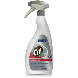 Pro Formula Cif Professional Badreiniger Sanitärreiniger mit Zitronensäure gegen Kalk, Schmutz und Seifenreste 750ml Sprühflasche