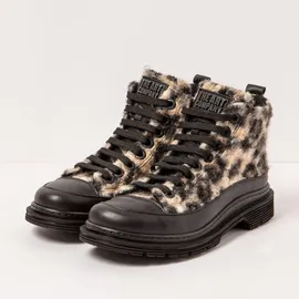 Art Schnürstiefel Damen Schwarz 37