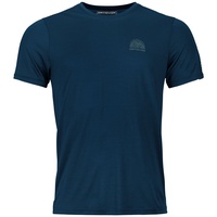 Ortovox Herren 120 Cool Tec Mtn Stripe T-Shirt, XXL - deep ocean,