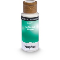 Rayher Hobby Extreme Sheen aquamarin, Flasche 59 ml, Acrylfarbe metallic, patentierte Rezeptur, 35014825