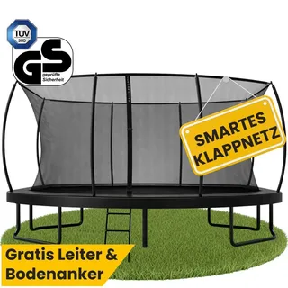 Zero Gravity Trampolin 457 x 305 cm Schwarz
